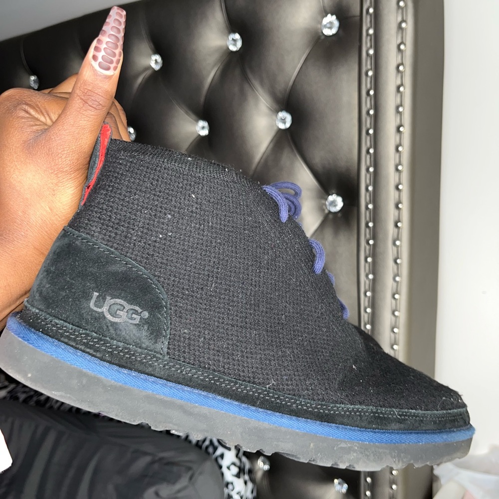 Men Blue and Black Neumel Hyperweave Tl Uggs